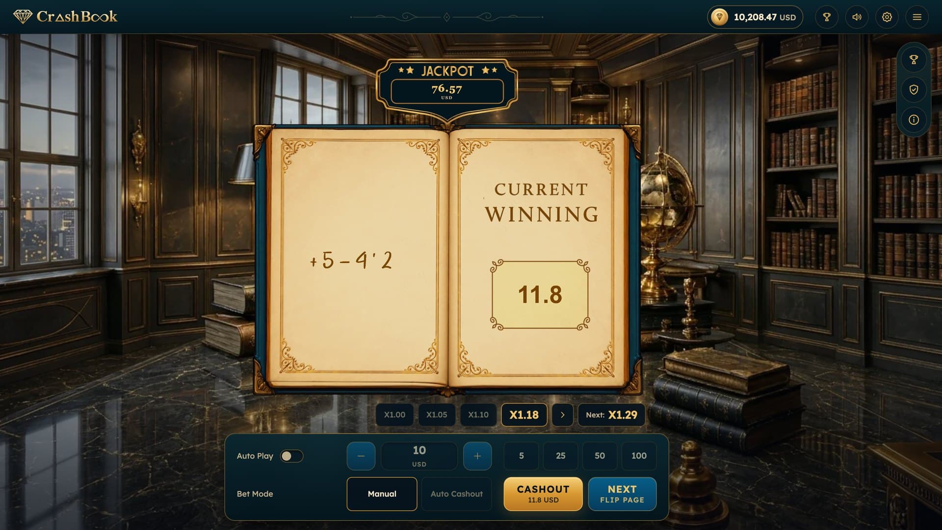 Crashbook in play